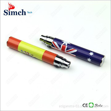 Colorful electronic cig ego flag pattern ego n battery Made in China